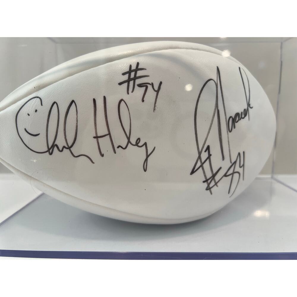 Signed Dallas Cowboy Football Charles Haley #94 & Jay Novacek #84 JL - Picture 3 of 9